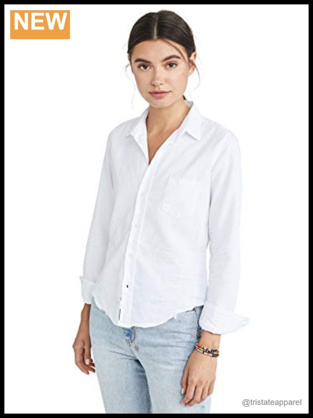 Frank & Eileen Barry Denim Button Down Shirt Women Large